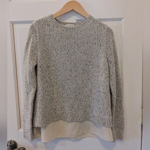 Club Monaco Kaelane Mixed Media Pullover Sweater, Size Small